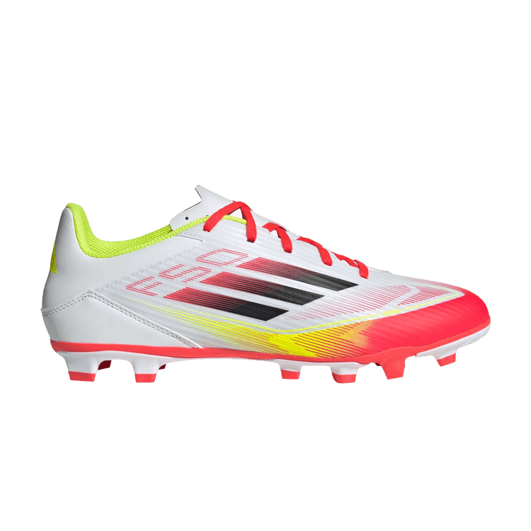 Adidas Adizero F50 Club FG MG 'Pure Victory Pack' — Cloud White/Core Black/Solar Yellow