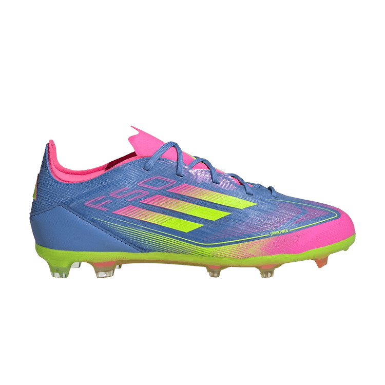 adidas Adizero F50 Elite FG K 'Celestial Victory Pack' — Blue Fusion/Lucid Lemon/Lucid Pink