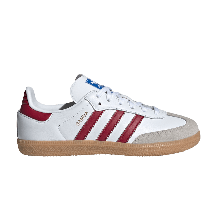 Adidas Samba OG C 'White Collegiate Burgundy Gum' — Cloud White/Collegiate Burgundy/Gum