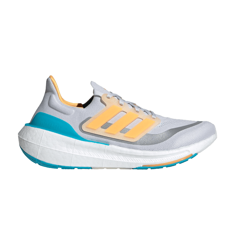 Adidas UltraBoost Light 'Grey Flash Orange Cyan' — Dash Grey/Flash Orange/Lucid Cyan
