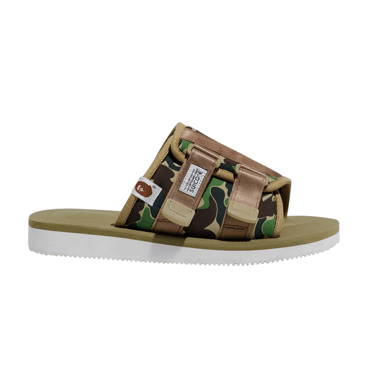 Suicoke x Bape ABC Kaw-Ape 'Green' — green/beige