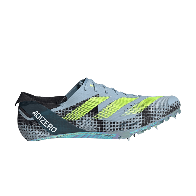 adidas Adizero Finesse Spikes 'Wonder Blue Lucid Lemon' — Wonder Blue/Lucid Lemon/Arctic Night