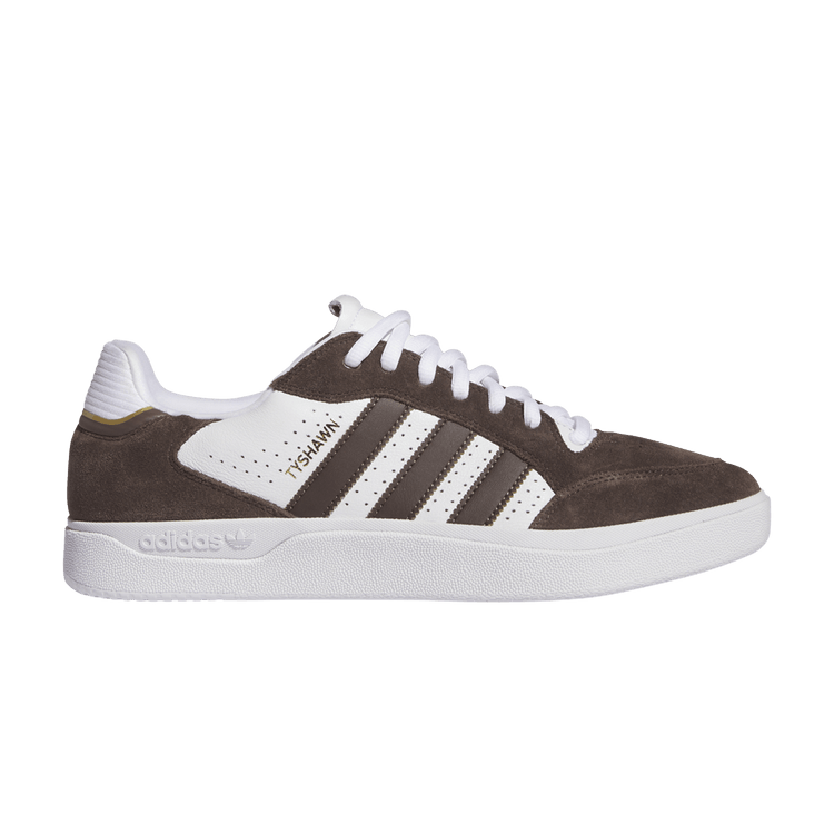 Adidas Tyshawn Low 'Brown White' — Brown/Cloud White/Gold Metallic