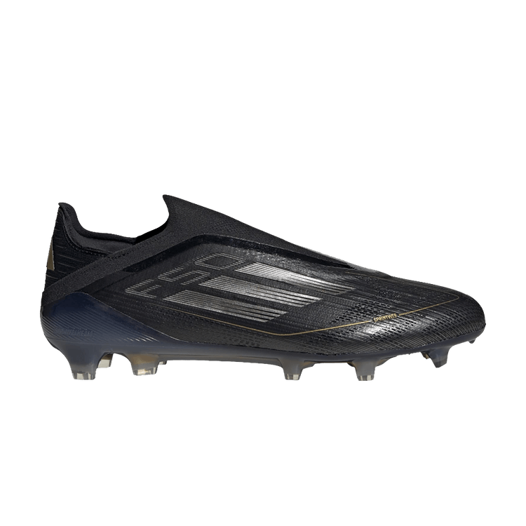 adidas Adizero F50 Elite Laceless FG 'Dark Spark Pack' — Core Black/Iron Metallic/Gold Metallic
