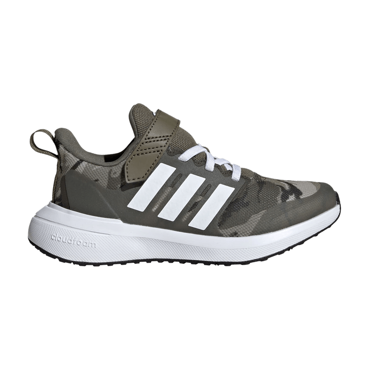Adidas FortaRun 2.0 Cloudfoam EL Little Kid 'Olive Strata Camo' — Olive Strata/Cloud White/Olive Strata