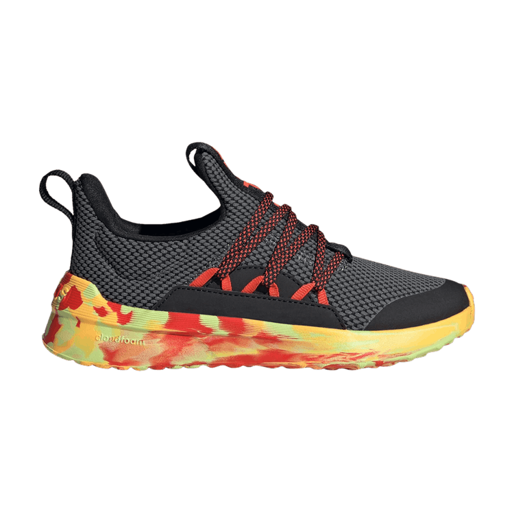 Adidas Lite Racer Adapt 5.0 J 'Grey Bright Red Camo' — Grey Six/Core Black/Bright Red