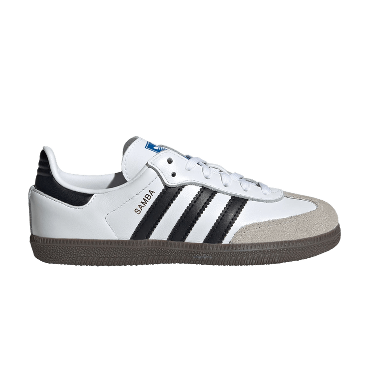 adidas Samba OG K 'White Black Gum' — Cloud White/Core Black/Gum