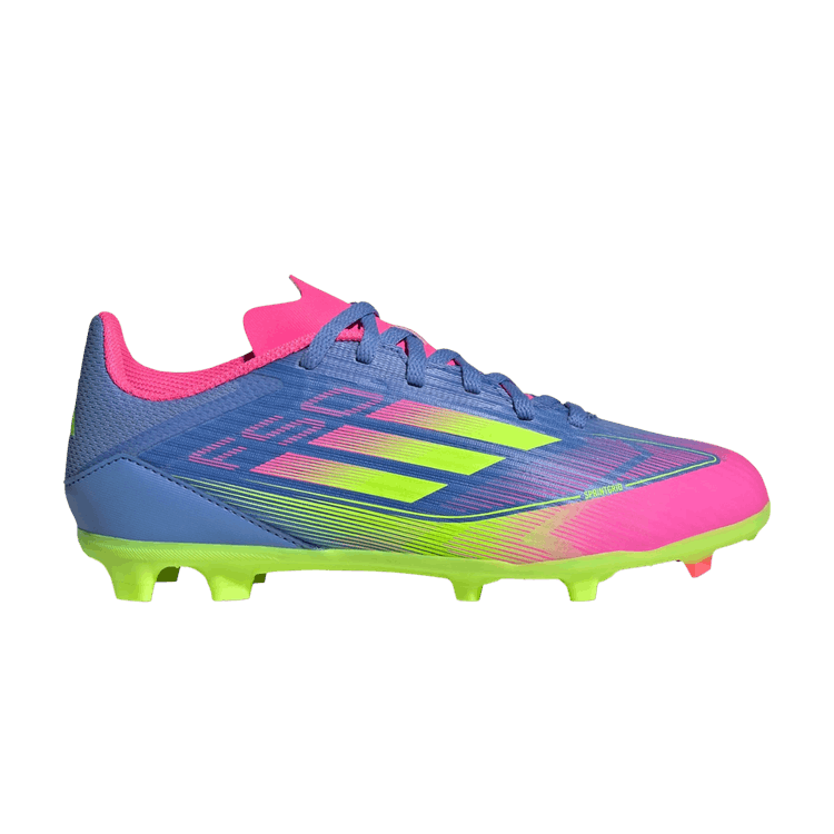 adidas Adizero F50 League FG MG K 'Celestial Victory Pack' — Blue Fusion/Lucid Lemon/Lucid Pink
