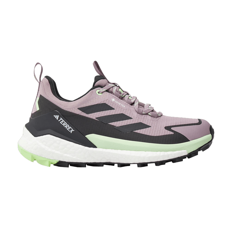 Adidas Wmns Terrex Free Hiker 2.0 Low GORE-TEX 'Preloved Fig Carbon' — Preloved Fig/Carbon/Green Spark