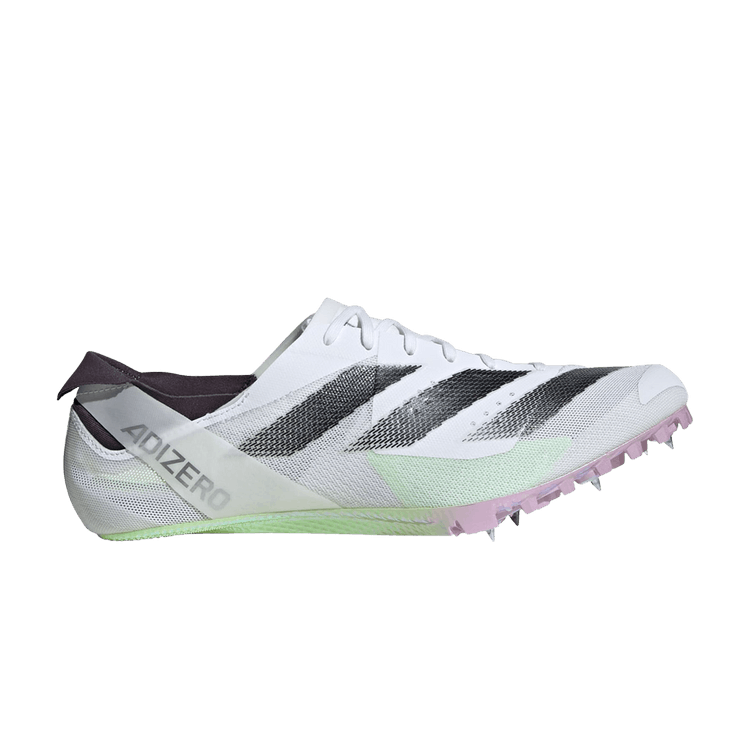 adidas Adizero Finesse Spikes 'White Green Spark' — Cloud White/Core Black/Green Spark