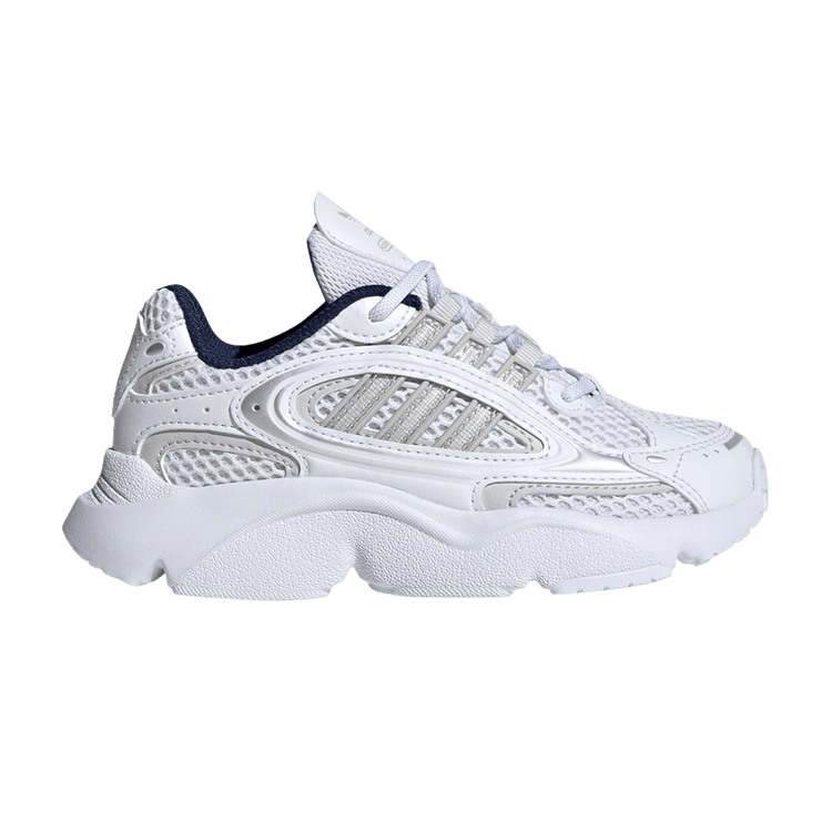 adidas Ozmillen Elastic Lace J 'White Bright Blue' — Cloud White/Grey One/Bright Blue