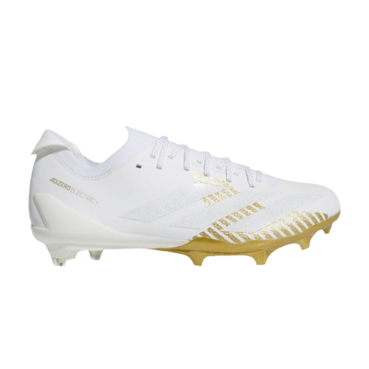 Adidas Adizero Electric+ 2 'Cloud White Gold Metallic' — Cloud White/Cloud White/Gold Metallic