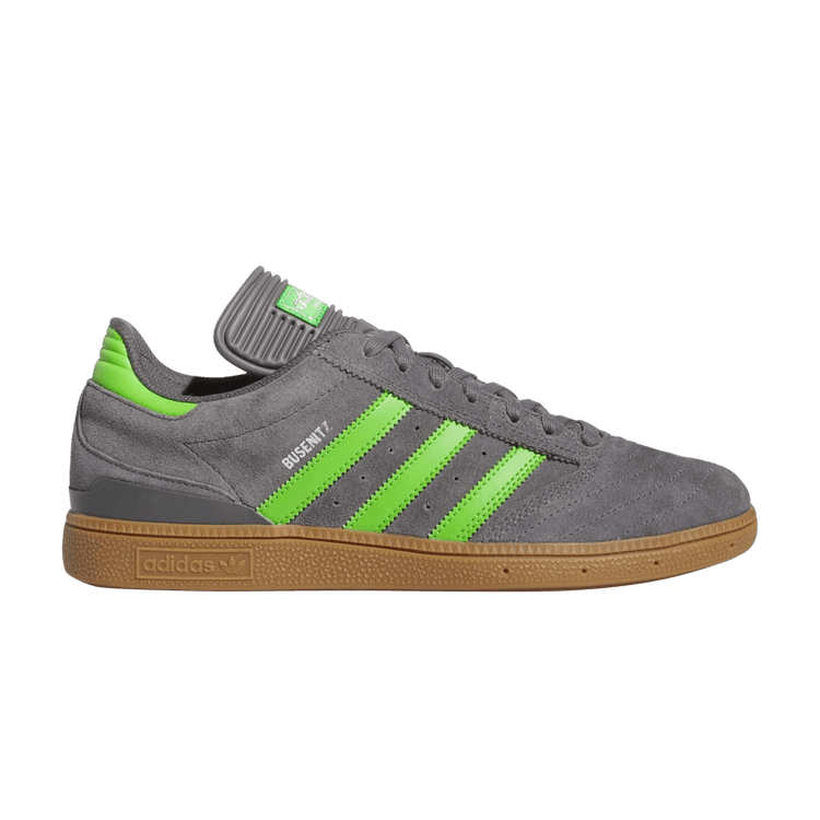 Adidas Busenitz 'Grey Lucid Lime Gum' — Grey Four/Lucid Lime/Gum