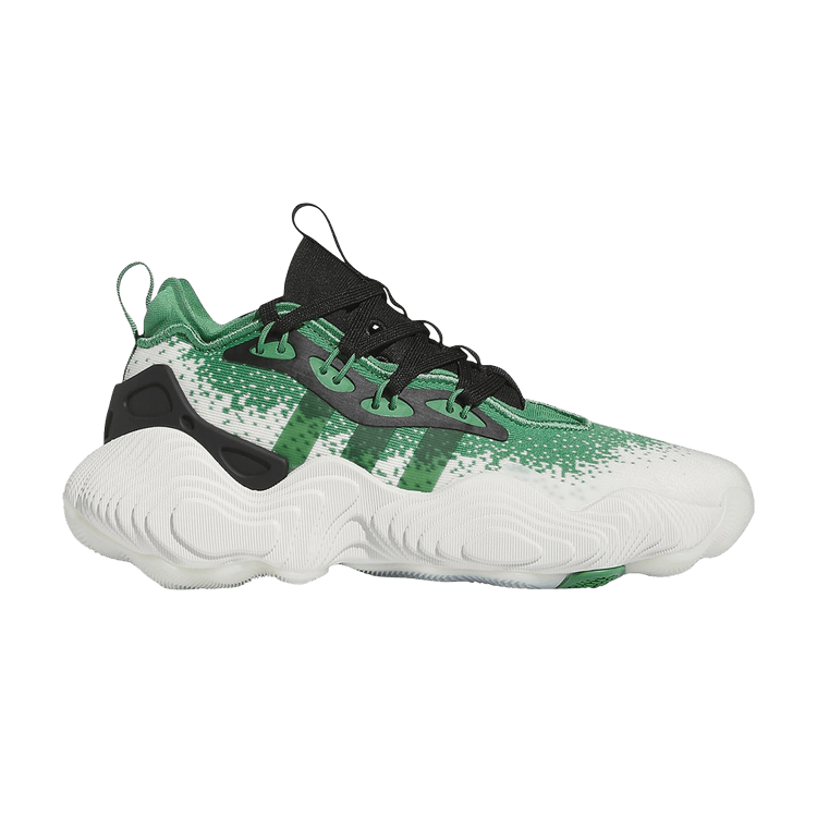 Adidas Trae Young 3 J 'Preloved Green' — Off White/Preloved Green/Core Black