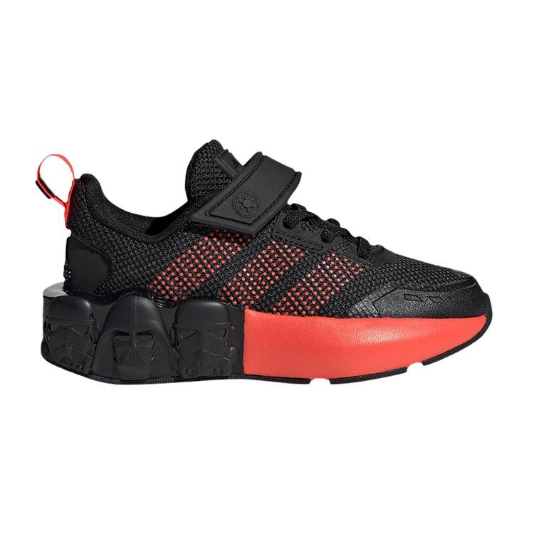 Star Wars x adidas Tech Runner K 'Darth Vader And Storm Troopers - Black Solar Red' — Core Black/Solar Red/Cloud White