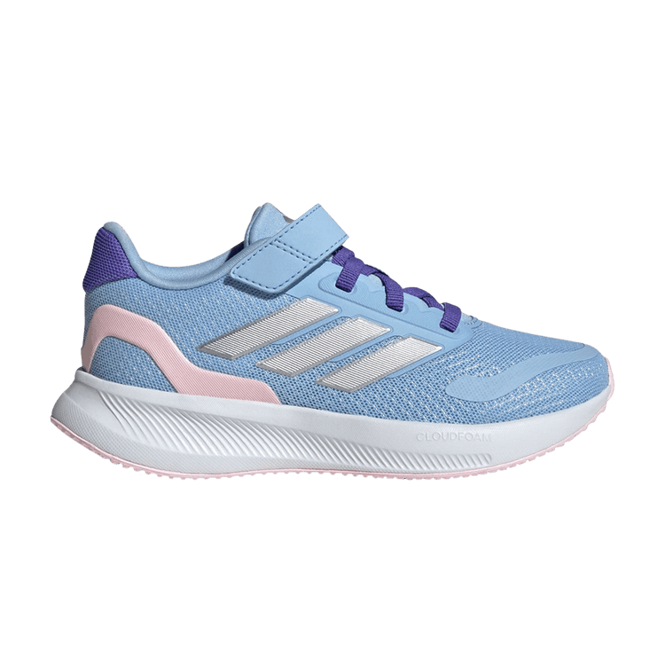 Adidas Runfalcon 5 C 'Glow Blue Silver Pink' — Glow Blue/Silver Metallic/Clear Pink