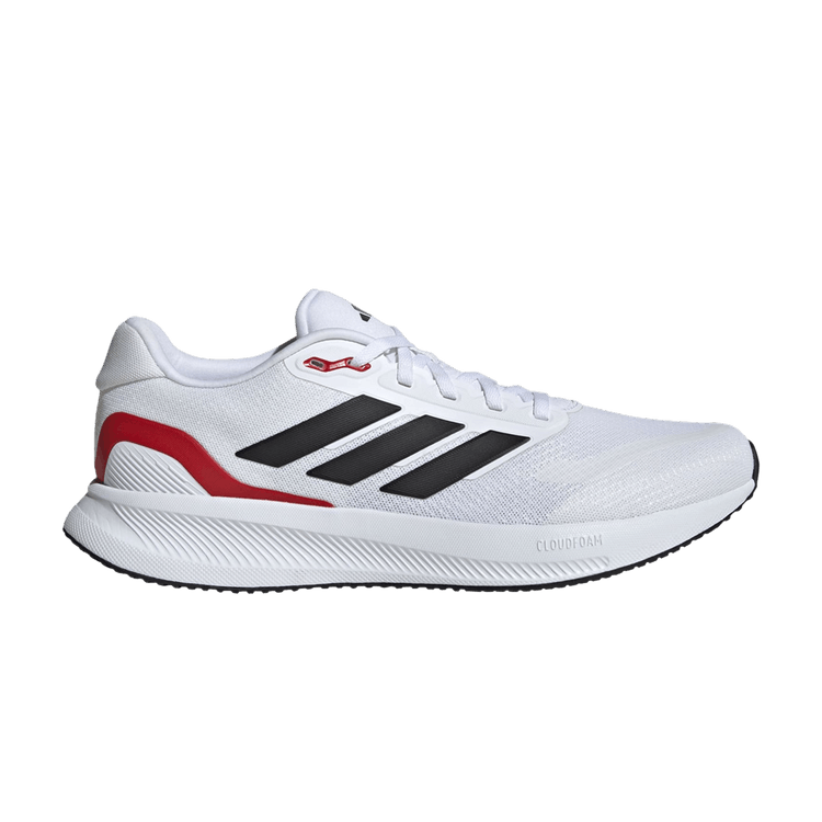 Adidas Runfalcon 5 'White Black Scarlet' — Cloud White/Core Black/Better Scarlet