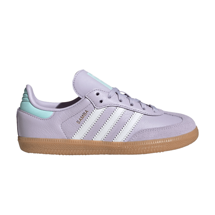 Adidas Samba OG C 'Silver Dawn Aqua' — Silver Dawn/Crystal White/Semi Flash Aqua