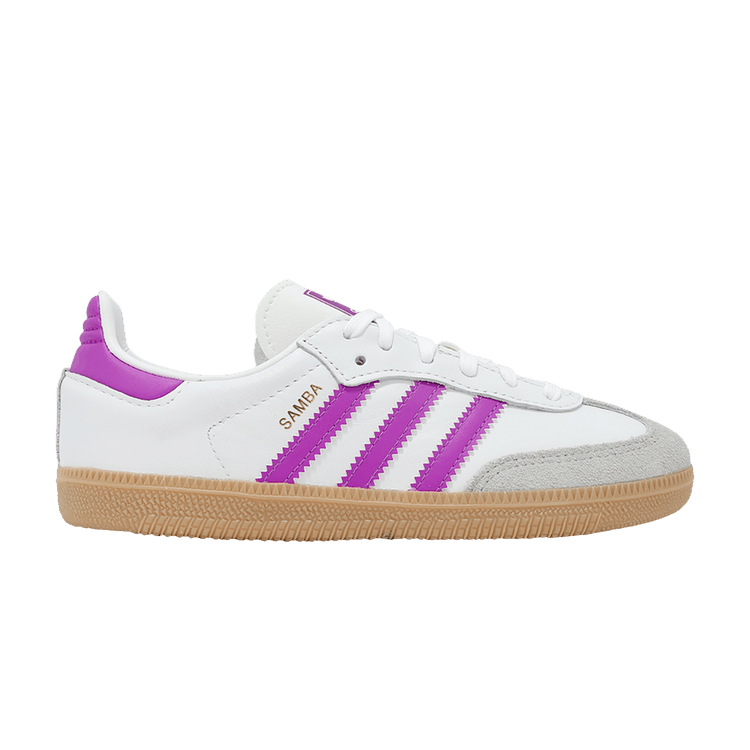Adidas Samba OG C 'White Purple Burst Gum' — Cloud White/Purple Burst/Gum