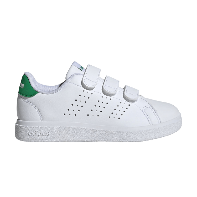 Adidas Advantage Base 2.0 C 'White Green' — Cloud White/Cloud White/Green