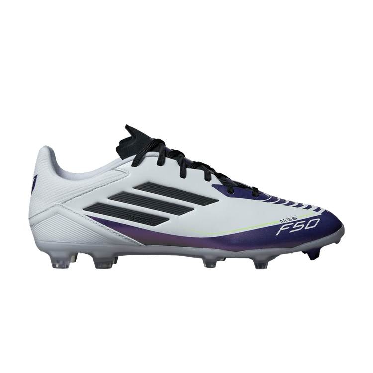 adidas Messi Adizero F50 League FG MG 'Triunfo Estelar Pack' — Cloud White/Core Black/Purple
