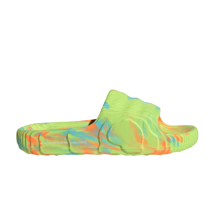 Adidas Adilette 22 Slide 'Race To Mars Pack - Semi Solar Yellow Orange' — Semi Solar Yellow/Semi Solar Orange/Pantone
