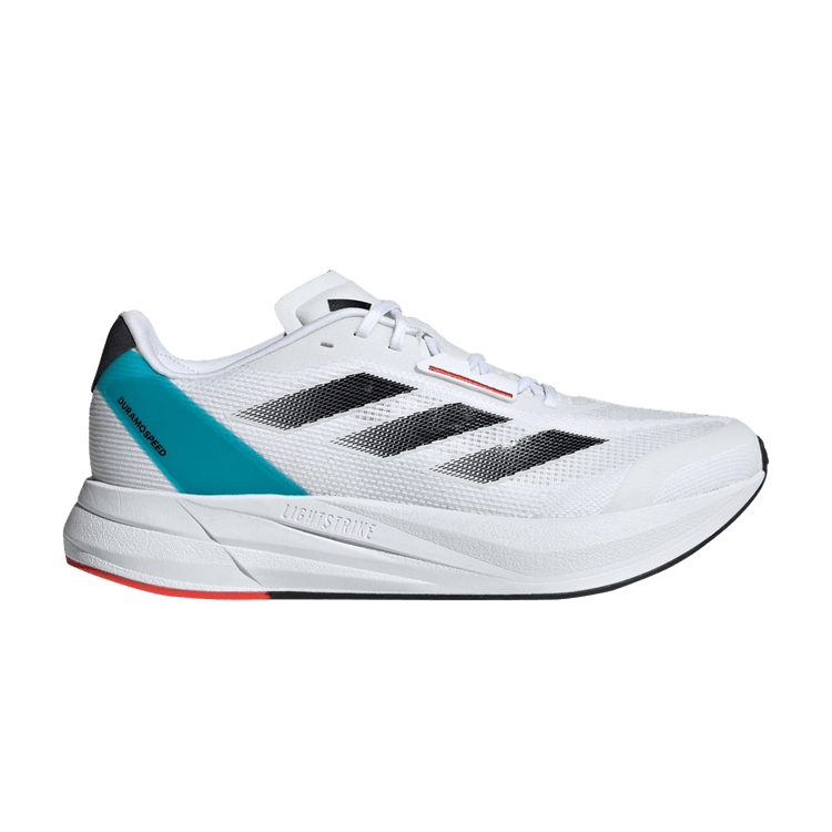 Adidas Duramo Speed 'White Black Lucid Cyan' — Cloud White/Core Black/Lucid Cyan