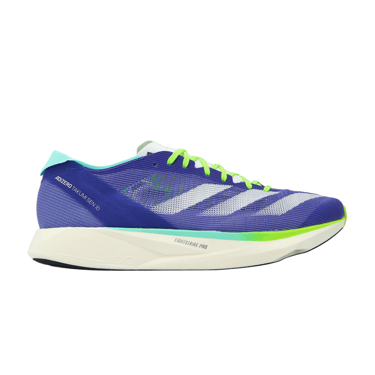 Adidas Adizero Takumi Sen 10 'Cobalt Blue Lucid Lemon' — Cobalt Blue/Zero Metallic/Lucid Lemon