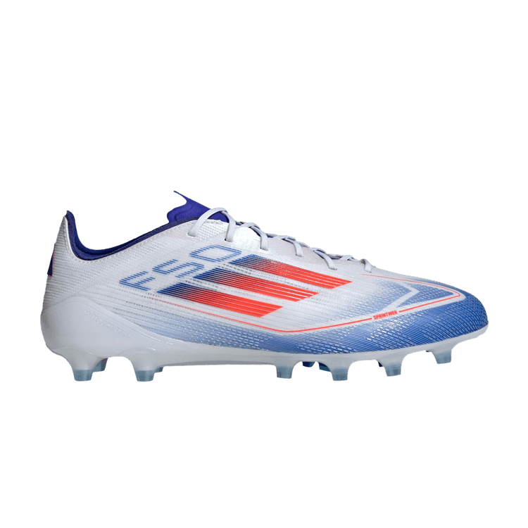 adidas Adizero F50 Elite AG 'Advancement Pack' — Cloud White/Solar Red/Lucid Blue