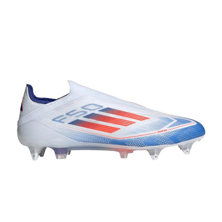 adidas Adizero F50 Elite Laceless SG 'Advancement Pack' — Cloud White/Solar Red/Lucid Blue
