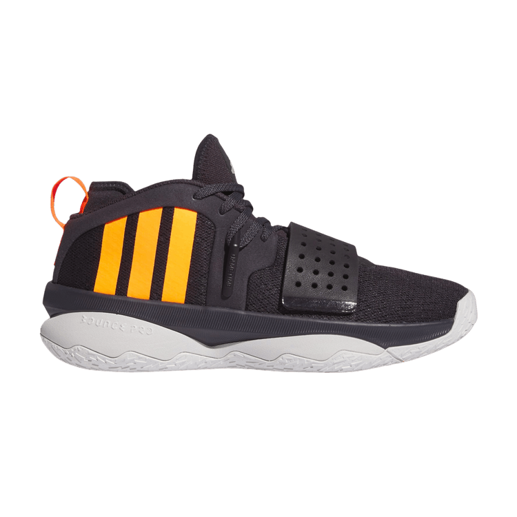 Adidas Dame 8 EXTPLY 'Aurora Black Signal Orange' — Aurora Black/Signal Orange/Dash Grey