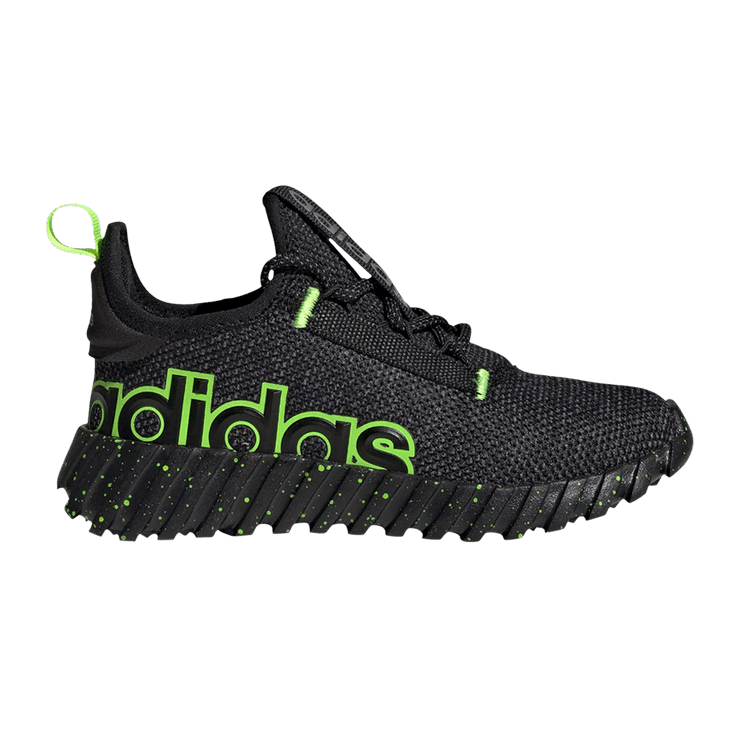Adidas Kaptir 3.0 K 'Black Lucid Lemon' — Core Black/Iron Metallic/Lucid Lemon