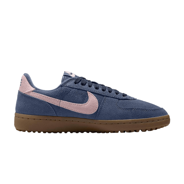 Nike Wmns Field General Suede 'Thunder Blue Pink Foam' — Thunder Blue/Gum Dark Brown/Pink Foam