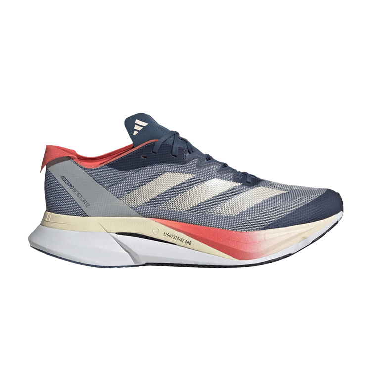 Adidas Adizero Boston 12 'Boston Marathon 2024' — Preloved Ink/Wonder White/Preloved Scarlet
