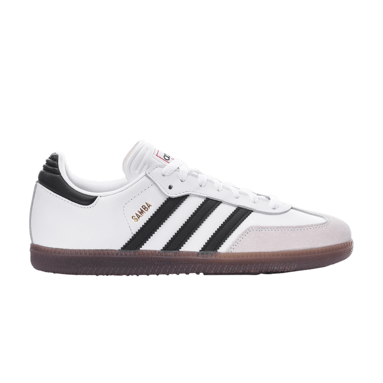 adidas Samba J 'White Black Gum' — Cloud White/Core Black/Gum