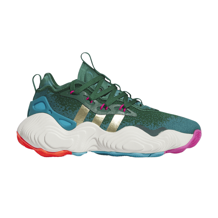 Adidas Trae Young 3 J ''96 Olympics' — Team Dark Green/Gold Metallic/Arctic Fusion