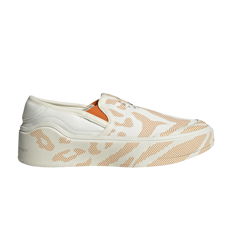 Stella McCartney x adidas Court Slip-On 'Off White Unity Orange' Sample — Off White/Unity Orange/Trace Olive