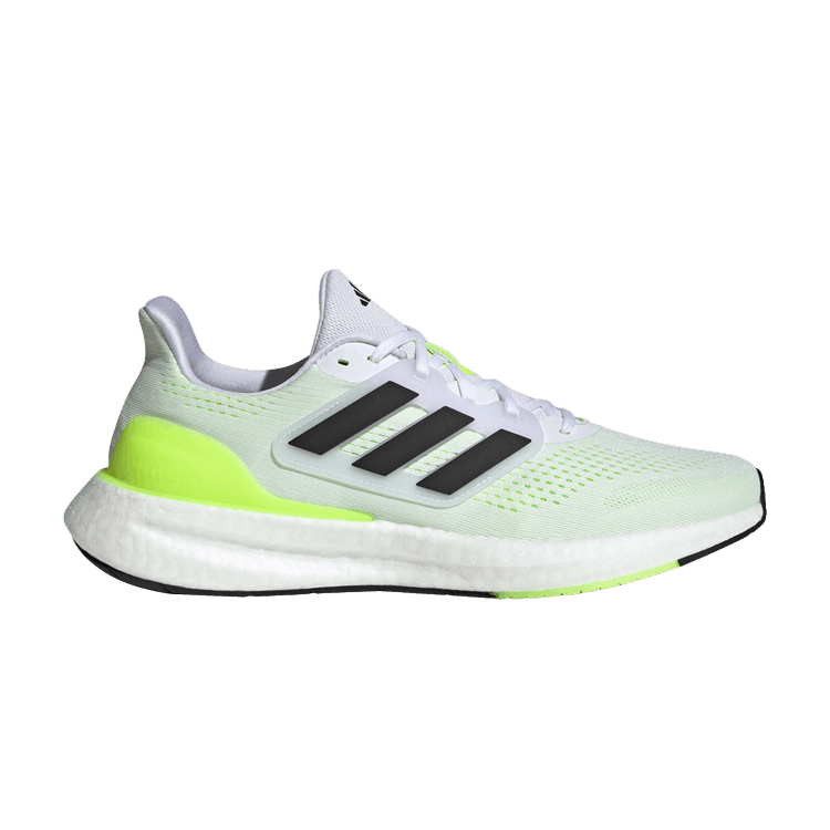 Adidas PureBoost 23 'White Lucid Lemon' — Cloud White/Core Black/Lucid Lemon
