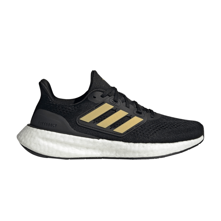 Adidas Wmns PureBoost 23 'Black Gold Metallic' — Core Black/Gold Metallic/Carbon