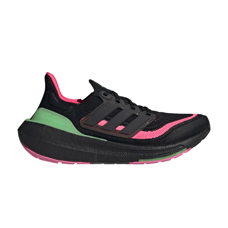 Adidas Wmns UltraBoost Light 'Black Lucid Lime Pink' — Core Black/Core Black/Lucid Lime