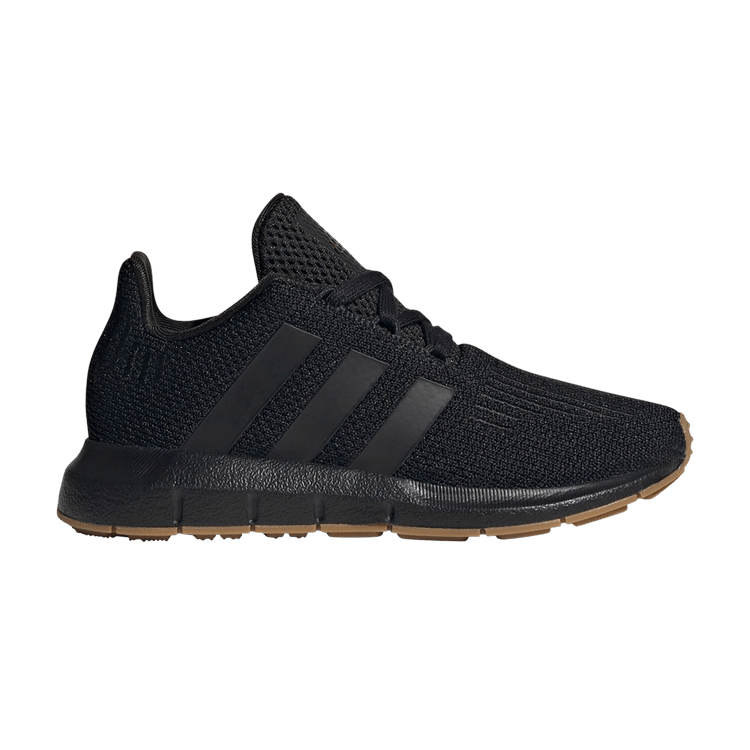 Adidas Swift Run 1.0 Little Kid 'Black Gum' — Core Black/Core Black/Core Black