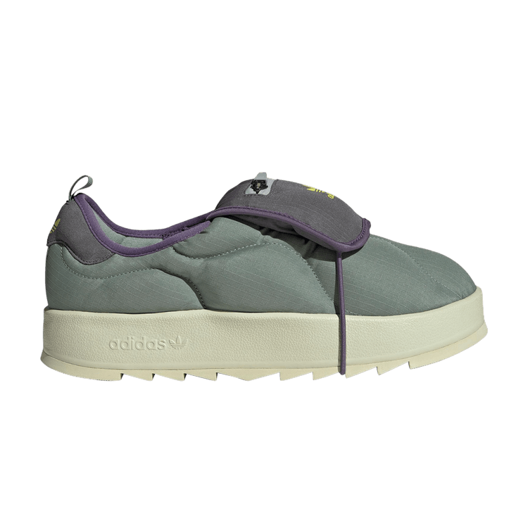 adidas Puffylette 'Silver Green' — Silver Green/Grey Four/Sand Strata