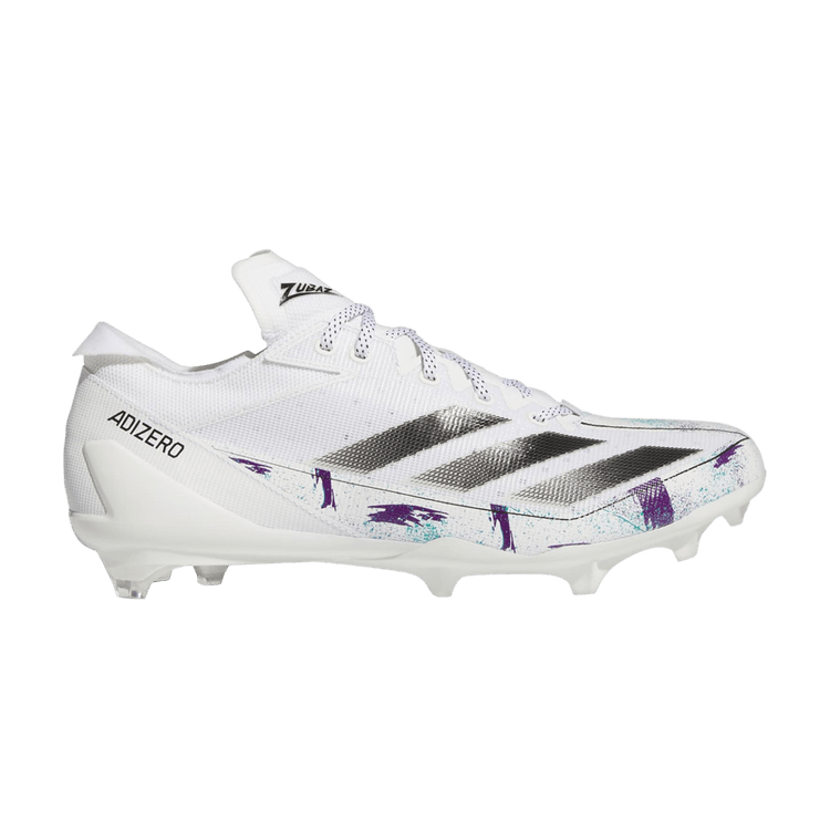 Zubaz x adidas Adizero Electric 'Purple Aqua Confetti' — Cloud White/Core Black/Cloud White