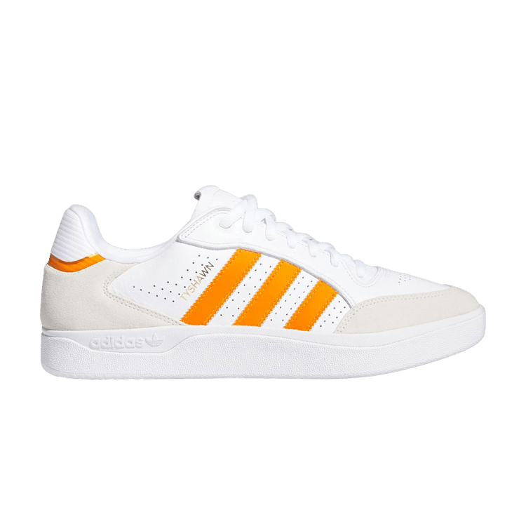 adidas Tyshawn Low 'White Orange Gold' — Cloud White/Crystal White/Gold Metallic