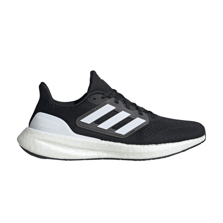 adidas PureBoost 23 Wide 'Black White' — Core Black/Cloud White/Carbon