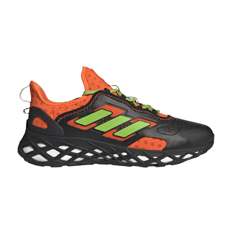 Rich Mnisi x adidas Web Boost 'Pride - Black Orange' — Core Black/Team Semi Sol Green/Impact Orange