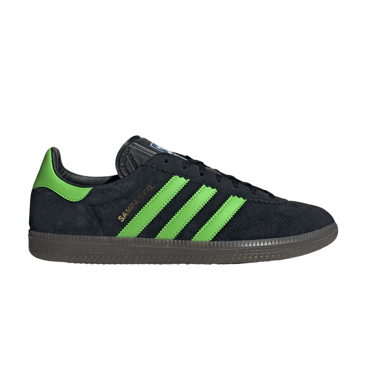 adidas Samba Deco Spezial 'Black Lucid Lime Gum' — Core Black/Lucid Lime/Gum