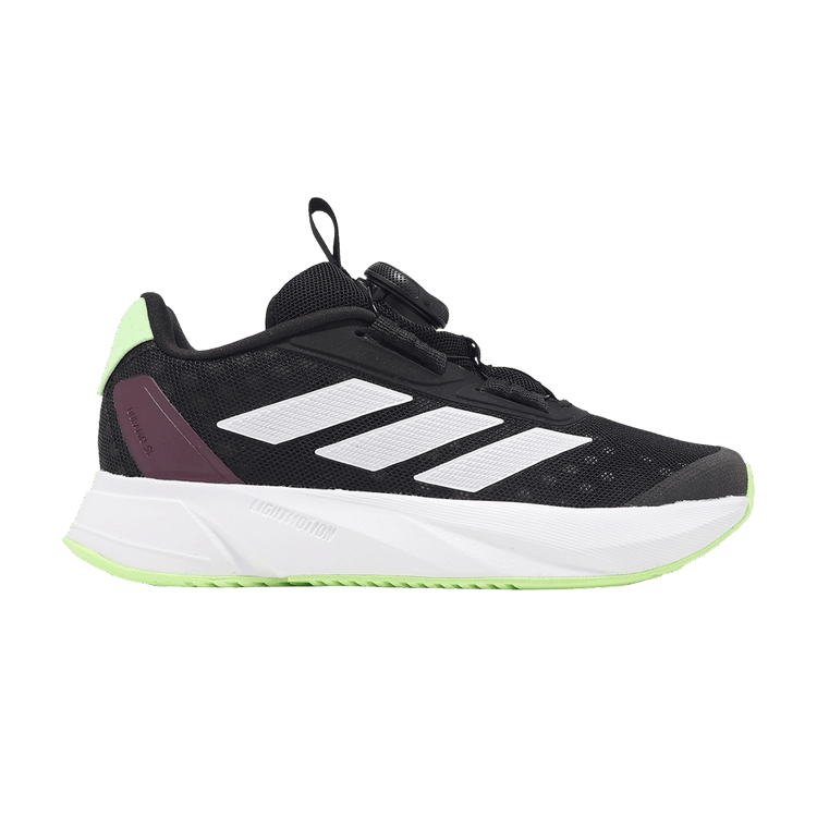 Adidas Duramo SL BOA K 'Black White Green Spark' — Core Black/Cloud White/Green Spark