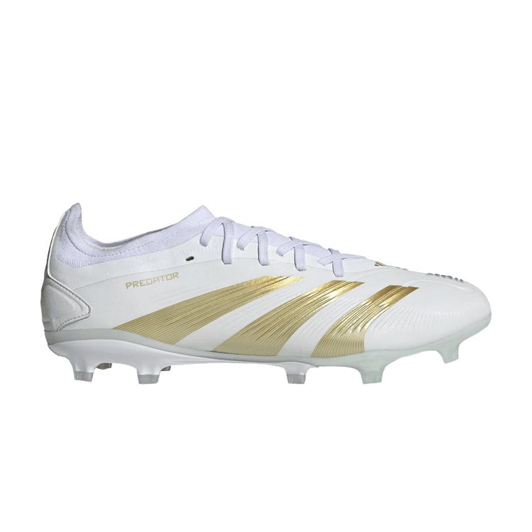Adidas Predator 24 Pro FG 'Day Spark Pack' — Cloud White/Gold Metallic/Sandy Beige Metallic