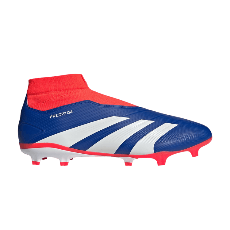 Adidas Predator League Laceless FG 'Advancement Pack' — Lucid Blue/Cloud White/Solar Red